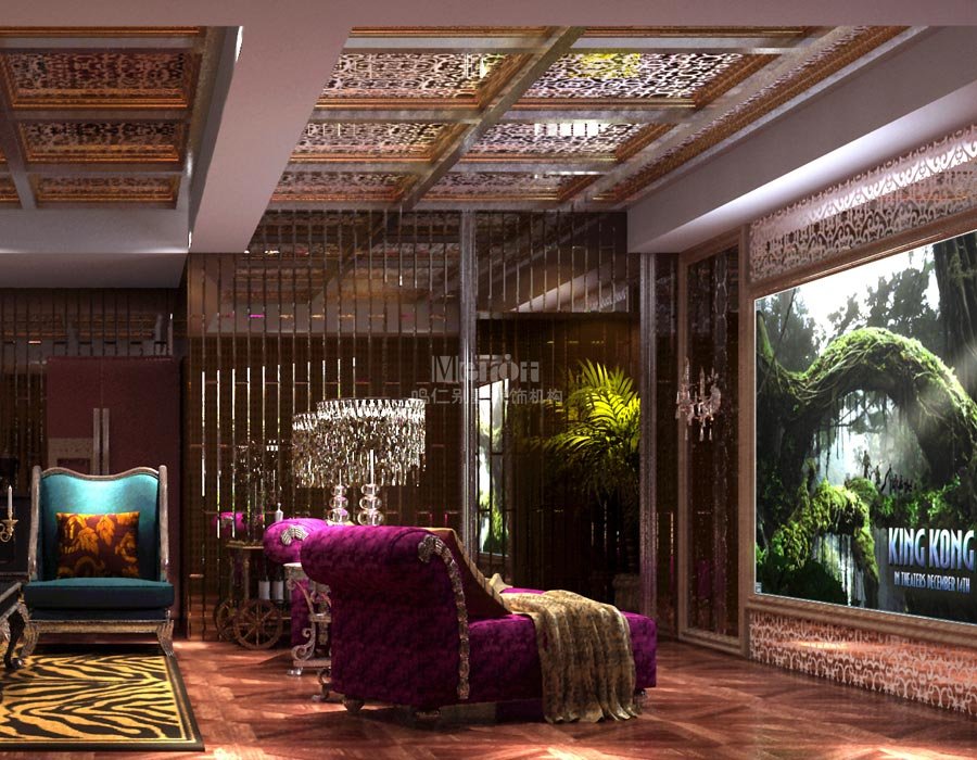 别墅影音室效果图